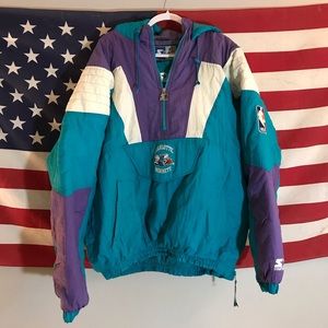 XXL Charlotte Hornets Starter NBA Pullover Jacket